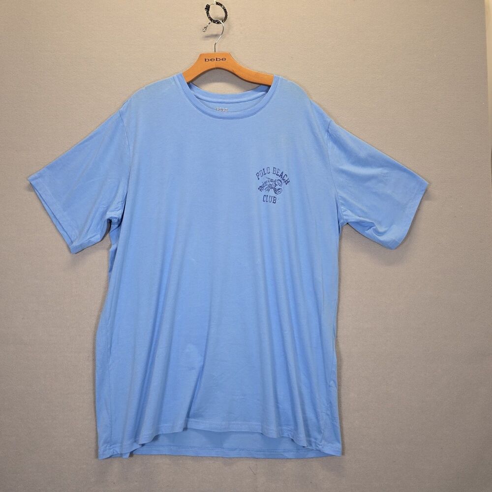 Polo Ralph Lauren Beach Club Shirt Mens Blue Big Tall Size 1XT